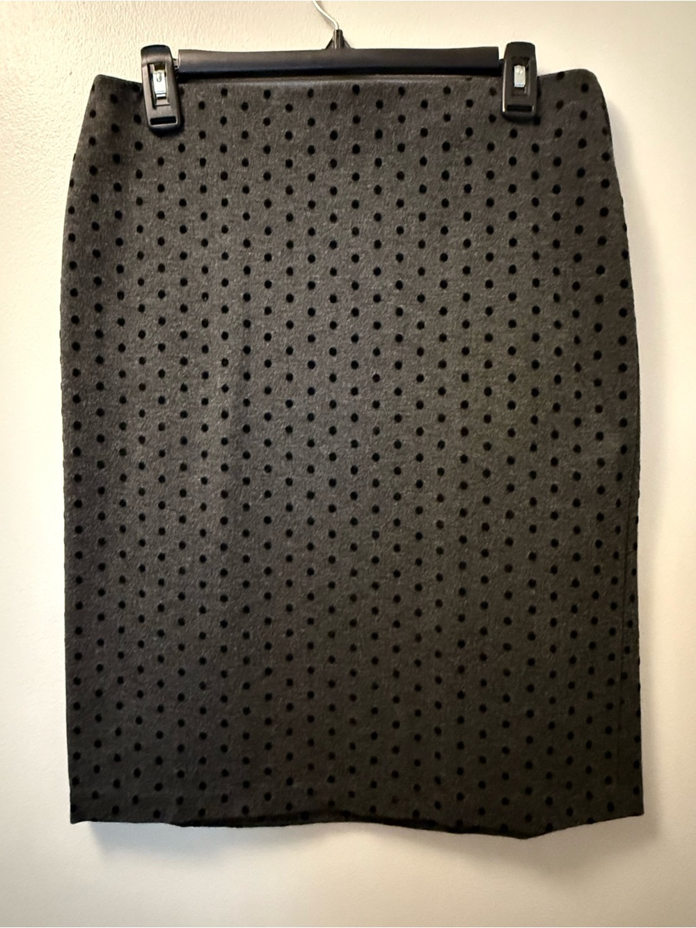 Classic Grey Polka Dot Pencil Skirt- Great for Office